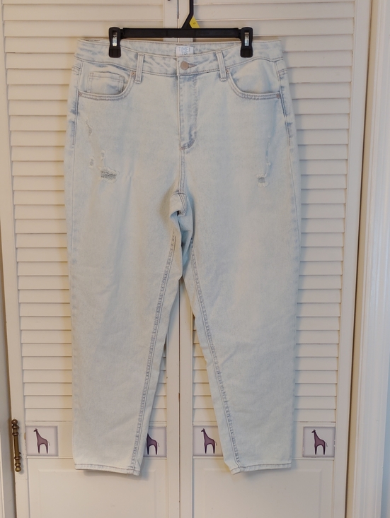 Time and Tru Denim - Time and Tru Light Wash High-Rise Mom Jeans